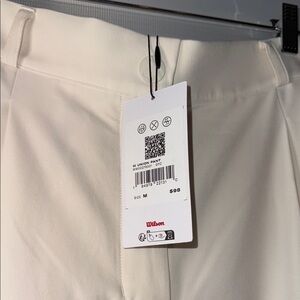 Wilson White Trousers with Subtle Texture